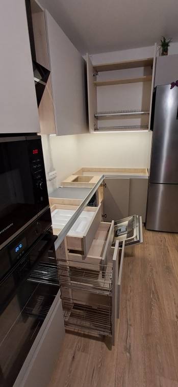 Кухня AGT Supramat Сахара (3019 Sahara Cream), Сафари (Safari Grey) - заказ Л182 зов Бежевый Ваниль 6