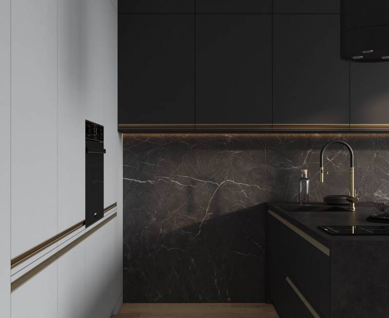 Кухня Брюгге зов Антрацит Графит Серый 1